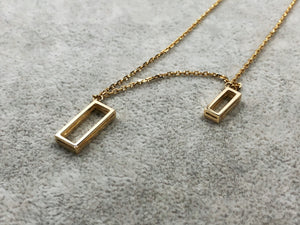 Tall Square necklace - 高个方形项链