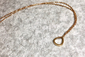 Gem-free The water drop shape Large Necklace - 无宝石系列水滴形大项链 - aurumspeak