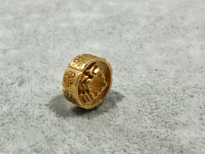 Cheers to great fortune in 2021 God of Roads Octagram Prayer Bead, 18K gold - 2021新年吉祥 路神八方平安珠 18K金款