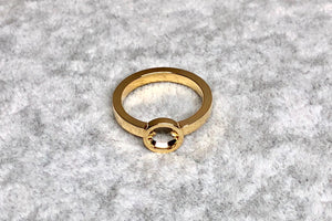 Gem-free Small Round Ring - 无宝石系列圆形小戒指 - aurumspeak