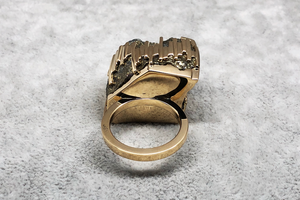 Copper ore ring - 铜矿石戒指 - aurumspeak