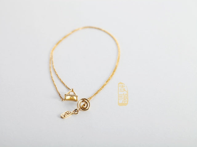 18K Gold Diamond Necklace - 18K金钻石项链