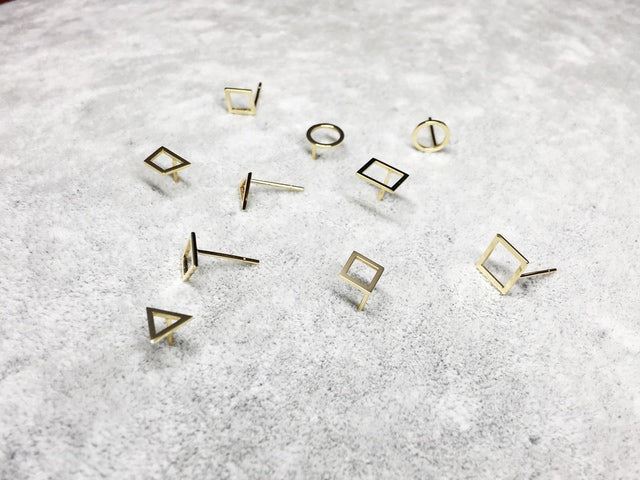 Geometry Series Stud Earrings - 几何系列耳钉