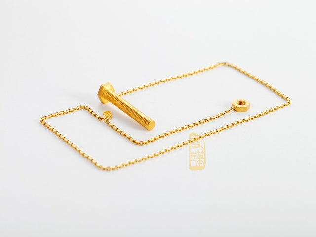 Golden Bolt Necklace - 金螺丝项链