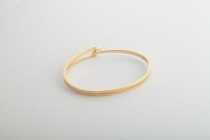 Square Hook Bangle - 方卡扣手镯 - aurumspeak