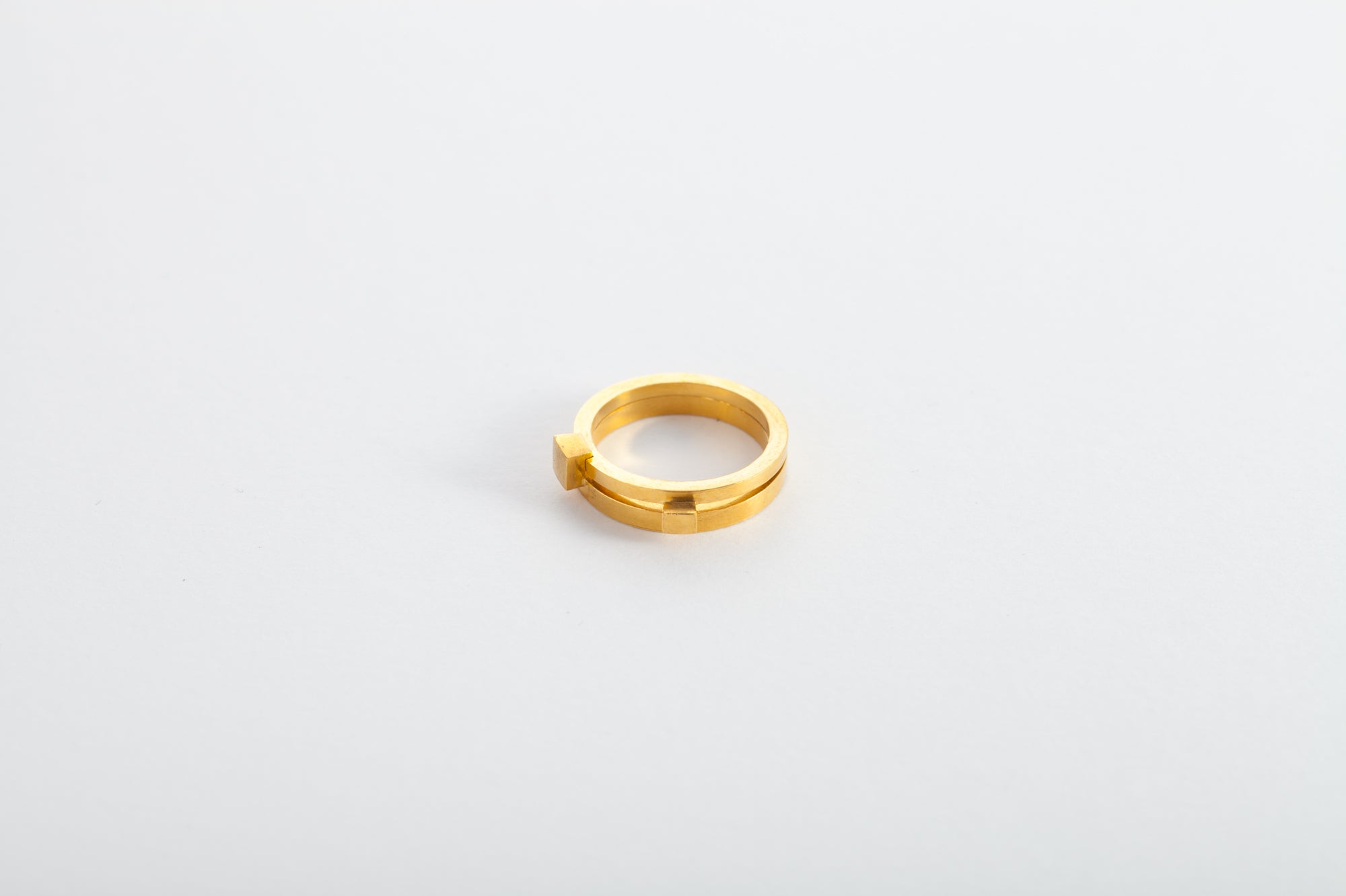 Geometric Ring,24K Gold - 几何对戒,24K金 - aurumspeak