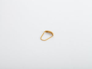 Gold Bar Chain Ring - 金条链戒指