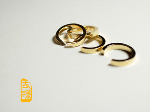 Cracked Open Band Ring,18K Gold - 缺口戒指,18K金 - aurumspeak
