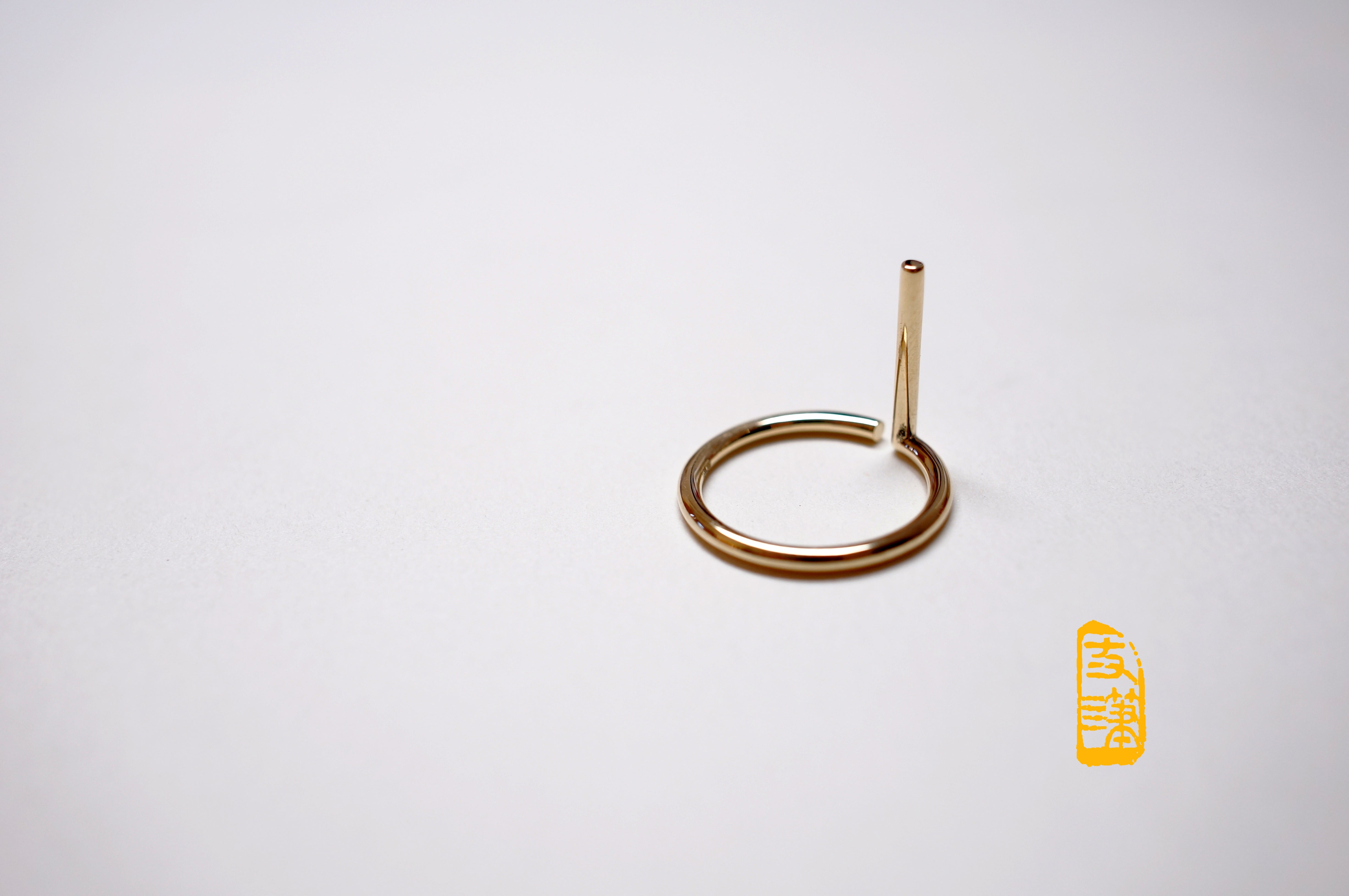 Antenna Ring,18K Gold - 天线戒指,18K金 - aurumspeak