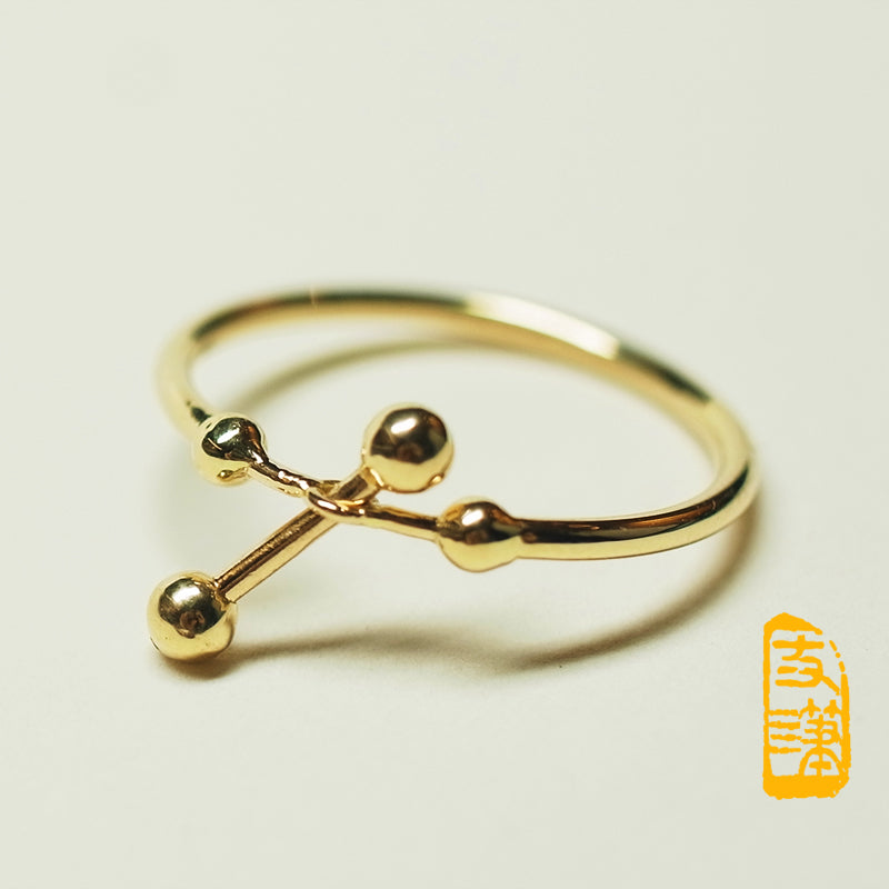 Molecule Ring,18K Gold - 分子戒指,18K金 - aurumspeak